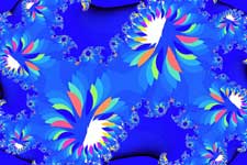 Blue Daisies Fractal